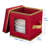 Fabric Dining Plates Storage with Felt Dividers Included-1222117279