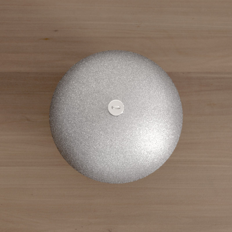 Xmas Ball Ornament, Silver, 20cm H x 20cm W