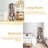 5 Tiers Rotating Bookshelf, Corner Bookcase, 360 Display Wood Spinning Bookshelf