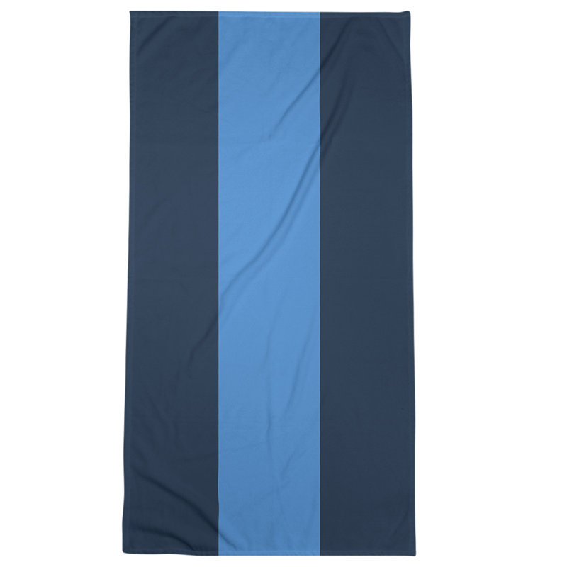 Microfiber Bath Towel, Tennessee Red Football Navy/Aqua