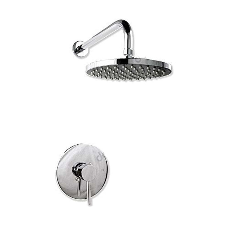 Soriano Wall Mount Chrome Finish Shower System with Handheld Sprayer and Rainfall Head