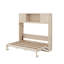 Grand lit escamotable avec armoires de rangement-1869629255