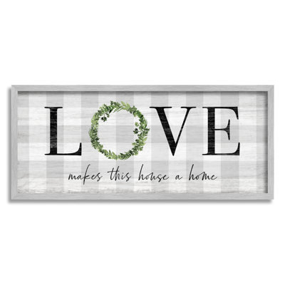 «Love Makes House Home», art textuel