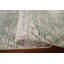 Tapis oriental moderne ivoire et vert abstrait 3 x 5