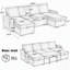 Canapé modulaire convertible en forme de U avec porte-gobelets, ports USB et rangement pour les salons modernes-1741912875
