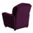 Contemporary Kids Recliner with Cup Holder-56801088