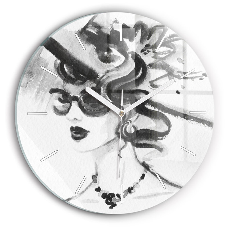 Glass Wall Clock