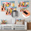 «Yellow Cubist Laundry Day Chaos I» - Art mural en métal blanchisserie MT135096-256084190