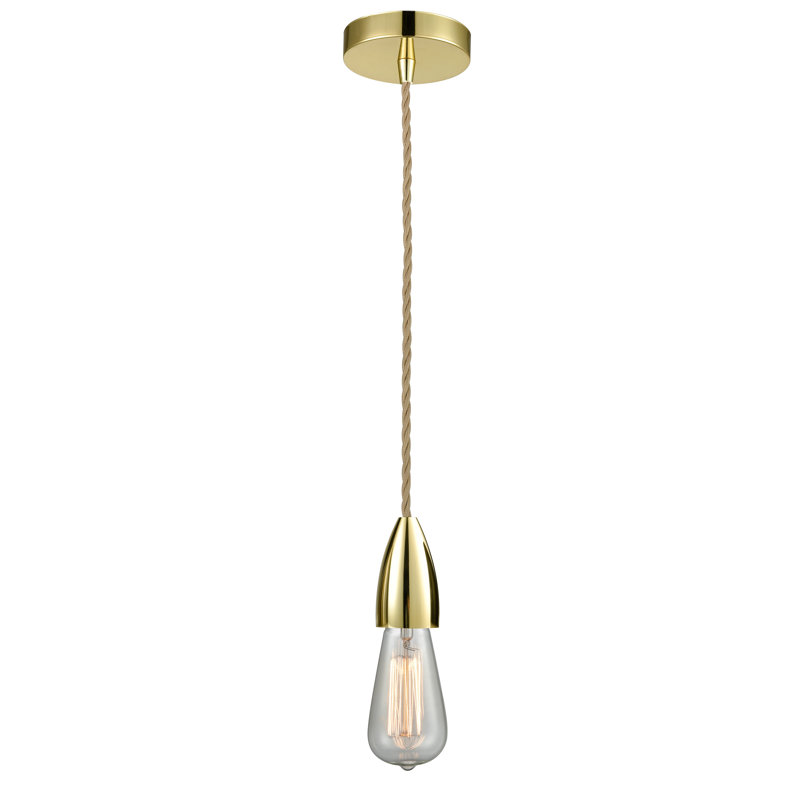 Cecile 1 - Light Single Pendant, Gold