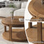Table basse ronde avec rangement ouvert-2103294487