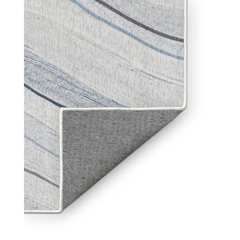 Equan Washable Abstract Indoor Rug, Rectangle 7' x 9'