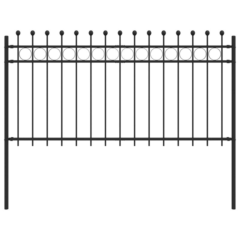 Powder-Coated Steel Fence Panels Included, 150cm H x 200cm W