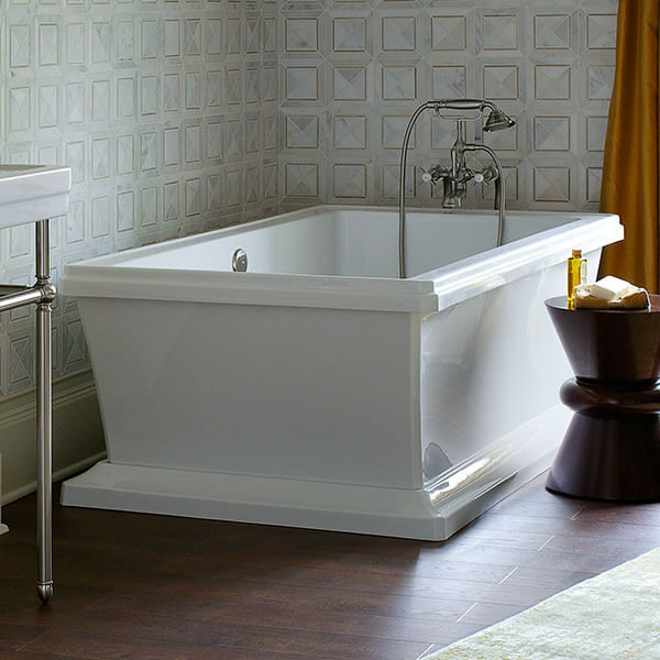 Fitzgerald 66" x 36" Free Standing Soaking Acrylic Bathtub