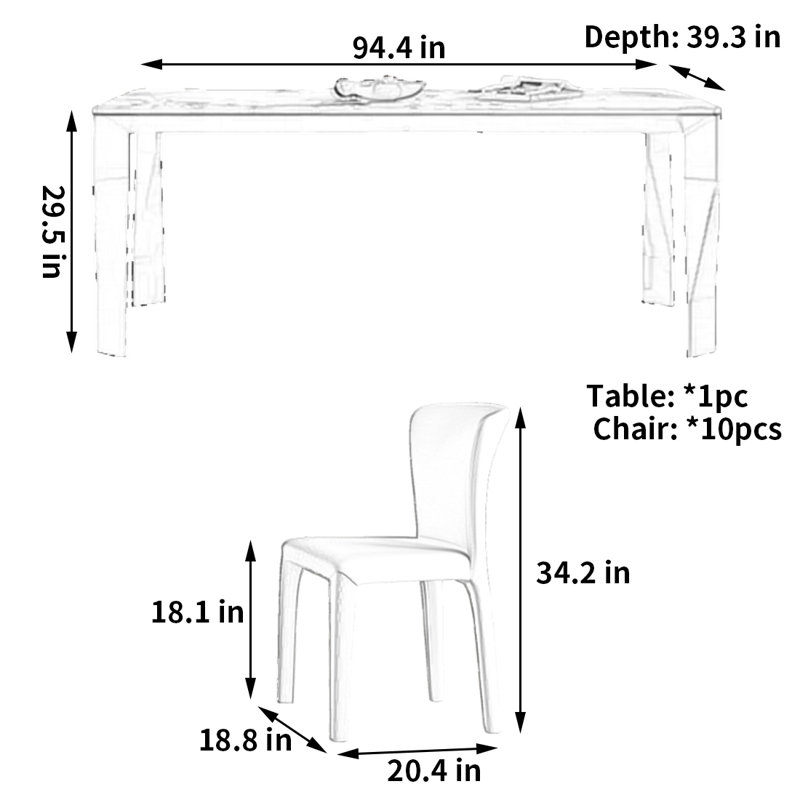 Petit appartement avec table et chaises simples
