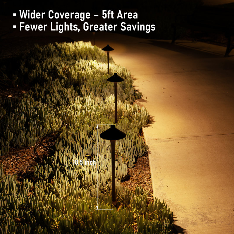 LED Landscape Light, Color Temperature Selectable Low Voltage Waterproof, Hexagon Head