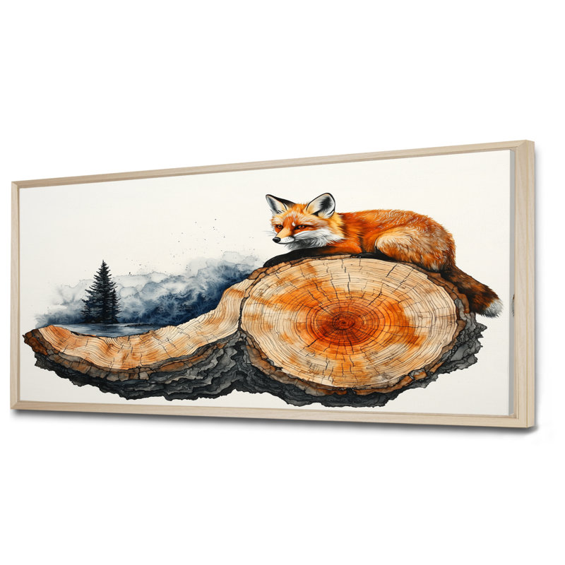 Getta - Animals Canvas Art Print, H 28 po x l 60 po, Impression encadrée flottante, Crème, crème