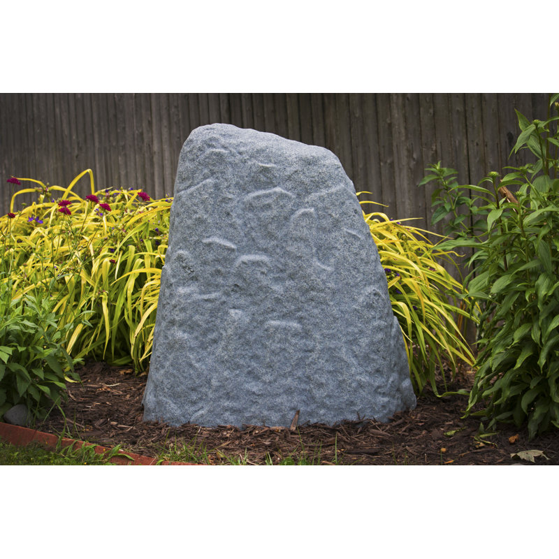 Spataro Weather Resistant Plastic Abstract Garden Stone, Granite