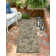 Tapis intérieur / extérieur floral Barton