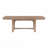 Light Oak Dining Table 102" Self-Storing Leaf Rustic Look