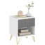 45cm W Manufactured Wood Bedside Table