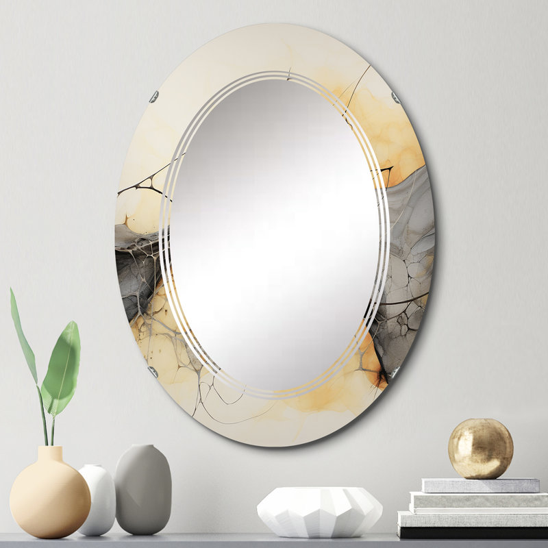 Molise - Miroir mural moderne ovale, 30 po x 20 po