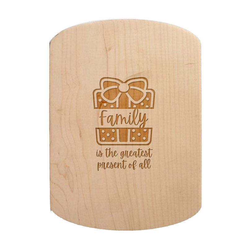 La famille est la meilleure planche à découper ovale en érable