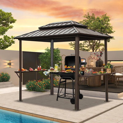 8 pi L 6 pi. D Pavillon de jardin en aluminium