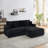 79.3''Modern Corduroy L-Shaped Sectional Sofa with Ottoman-1469896735-1508237304