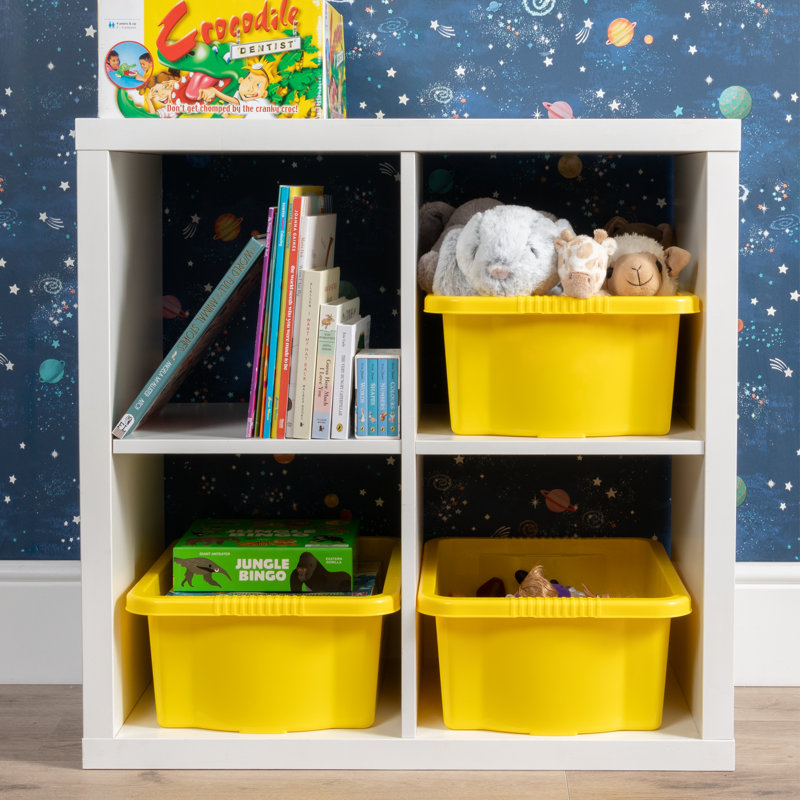 Stack & Store Box, Yellow, 16 qt