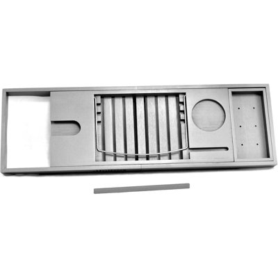 Bellemoor Extendable Bath Tub Caddy Bath Tray Bathroom Organiser Bathtub Storage Tray Grey