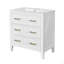 Ensemble de meuble-lavabo simple 60 po avec 3 tiroirs, ensemble de meuble-lavabo autoportant 60 po avec cadre en bois massif-117193790-117193791