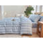 Ensemble de housse de couette rayé 100% coton délavé 3 pièces DONEUS-121887700-121887699