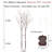 Lighted Birch Branches 100 LED With Timer Battery Operated, Artificial Tree Branch With Warm,Willow Branch Lights For Home Bedroom Fireplace Christmas Holiday Decoration-183177984