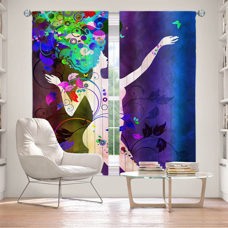 Rideau obscurcissant et isolant avec passe-tringle Derrus Wondrous Night, L 40 po x L 82 po