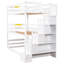 Twin Size Triple Bunk Bed With Storage Staircase - White & Separate Style Option Space