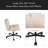 Large Size Armless Home Office Desk Chair Vanity Chai-1119150752