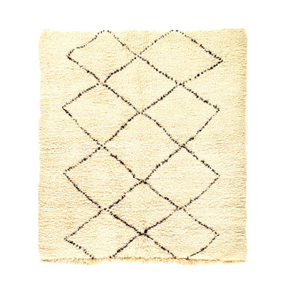 Aafiyah One-of-a-Kind 5'6" X 6' 1970s Wool Area Rug in