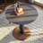 Black&Walnut Round Solid Wood Dining table