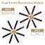 Ventilateur de plafond 72 po Terriek Modern-643553646