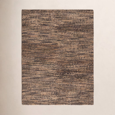 Hand-Woven Abstract Jute Rug