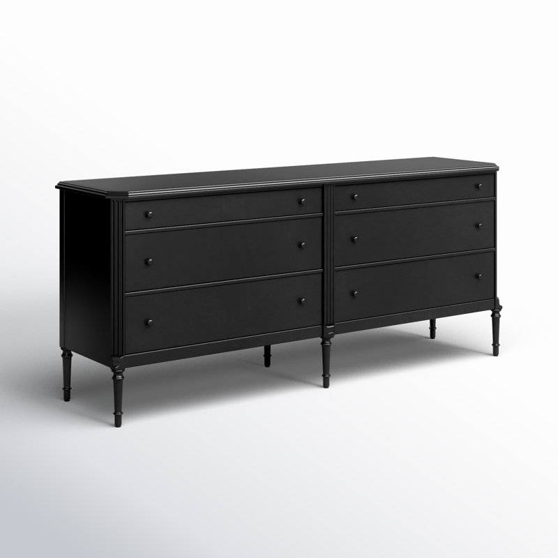 Lendon 6 Drawer Dresser-Black