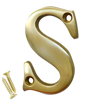 2'' H Brass House Letter