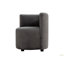 Chaise rembourrée avec dossier Chaise d'appoint pour salon Canapé simple pour cuisine Salle à manger Chambre à coucher Salle de lecture