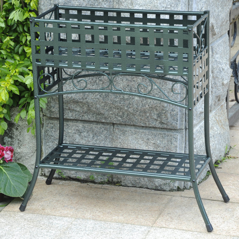 Support pour plante Abbottsmoor, Vert gris