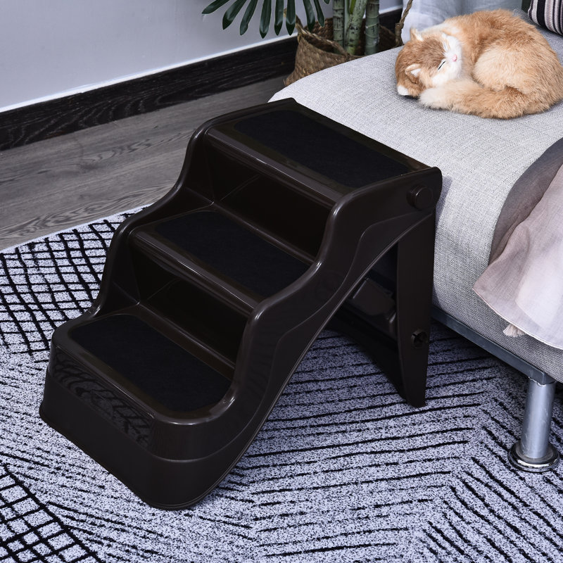 Delia Stairs With 3 Steps, Brown