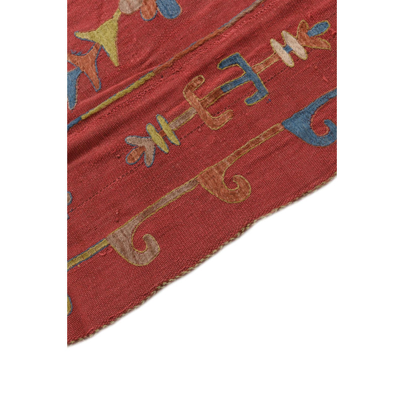 6 Ft Square Perry Red Rug