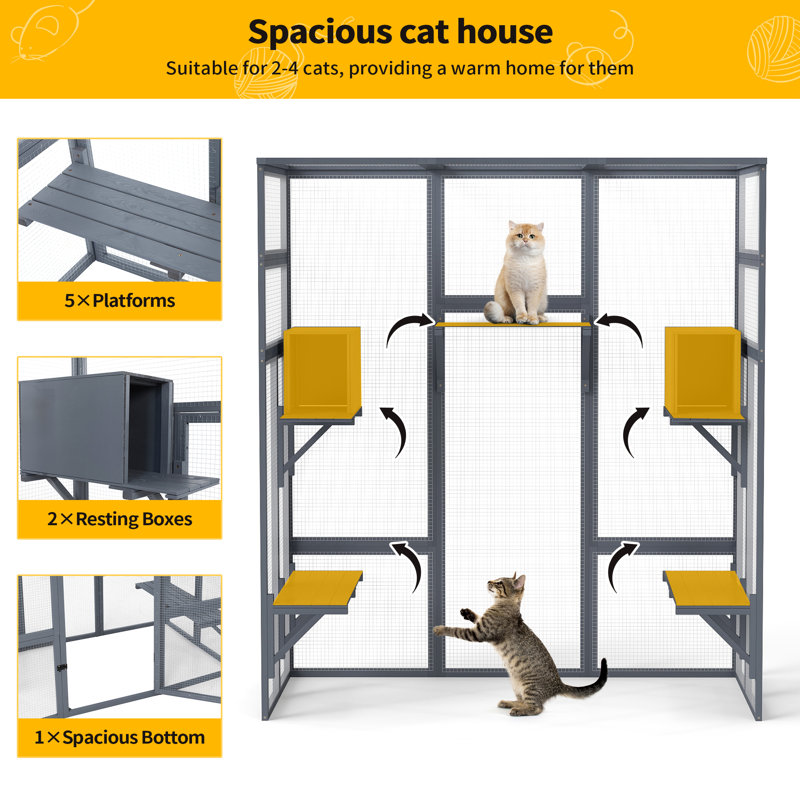 Cat Cage, Grey