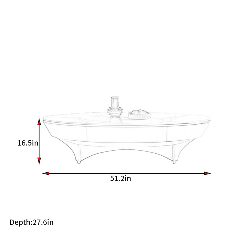 Table basse de style italien minimaliste