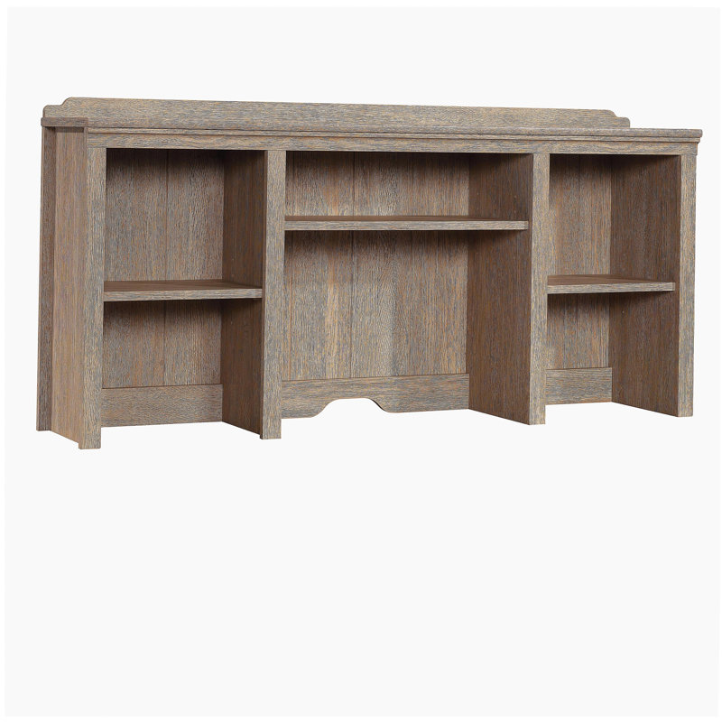 Hutch with Adjustable Shelves, Brown finish