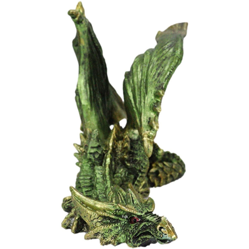 Figurine gothique sentinelle silencieuse Amarren Beowulf, Vert